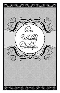 Wedding Program Cover Template 13A - Graphic 6